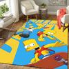 1Pc Simpsons Family Adventure Rug Office Carpet Indoor Outdoor Doormat Nonslip Soft Living Room Christmas Halloween Gift D292277