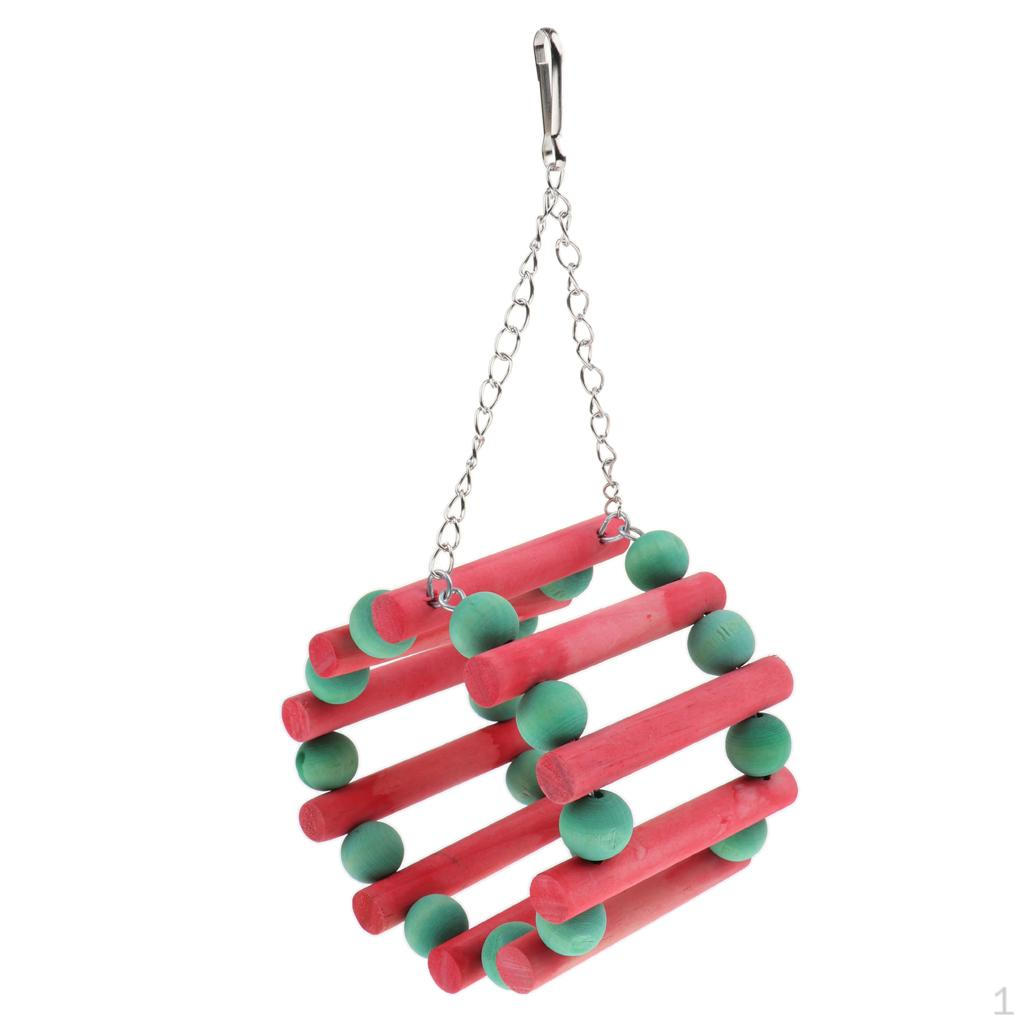 , Bird Parrots Cage Hanging Decorative Chew Toy Tunnel
