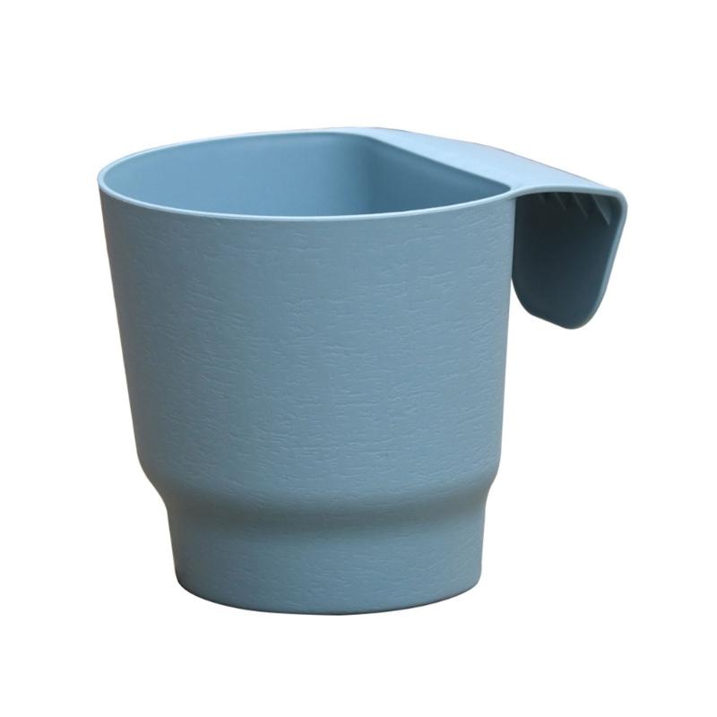 Flower Plant Pot Wall Mounted Planter Outdoor Flowerpot Basket for Balcony Fence X3UC