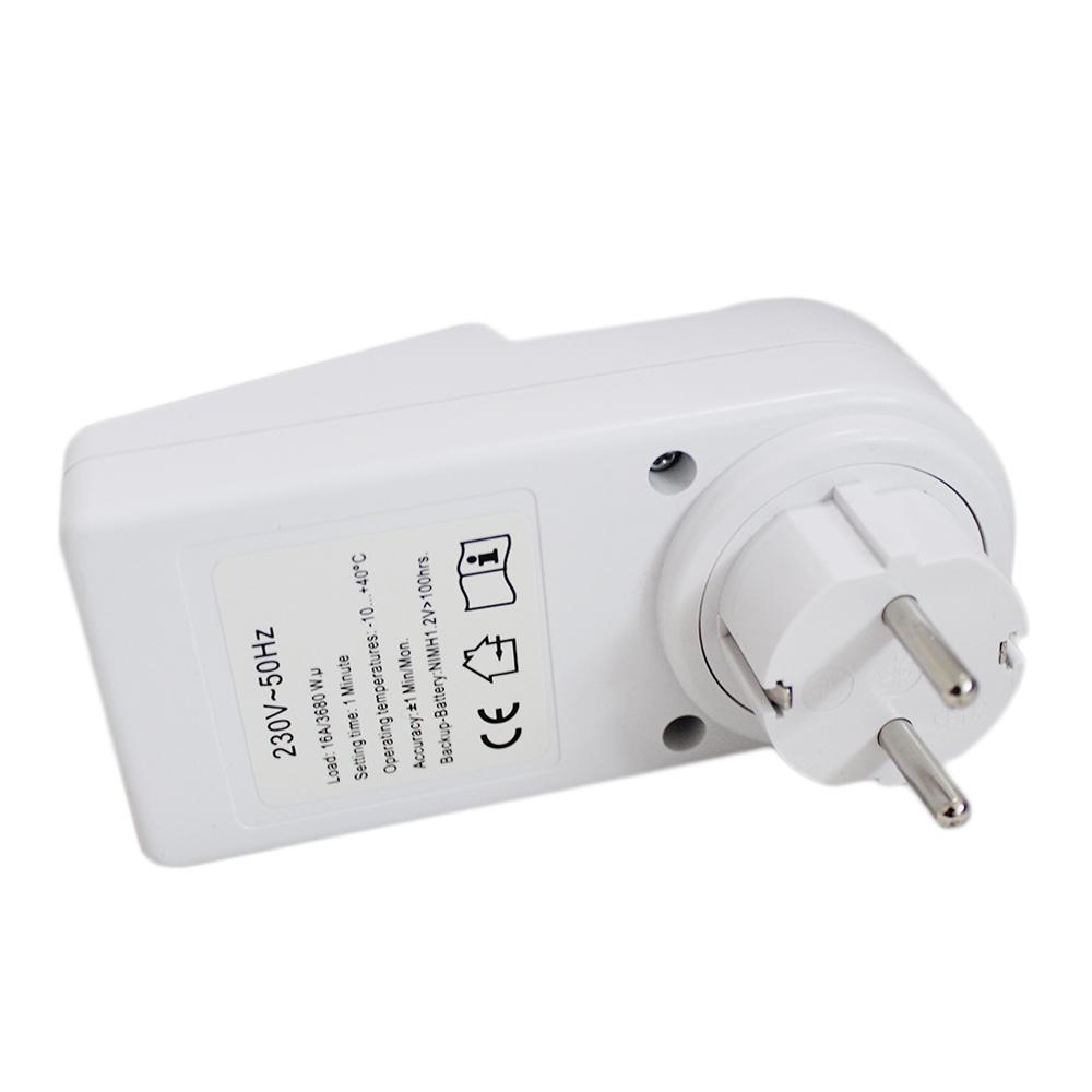 Plug in Programmable Timer Switch Socket with Clock Summer Time Multi Function
