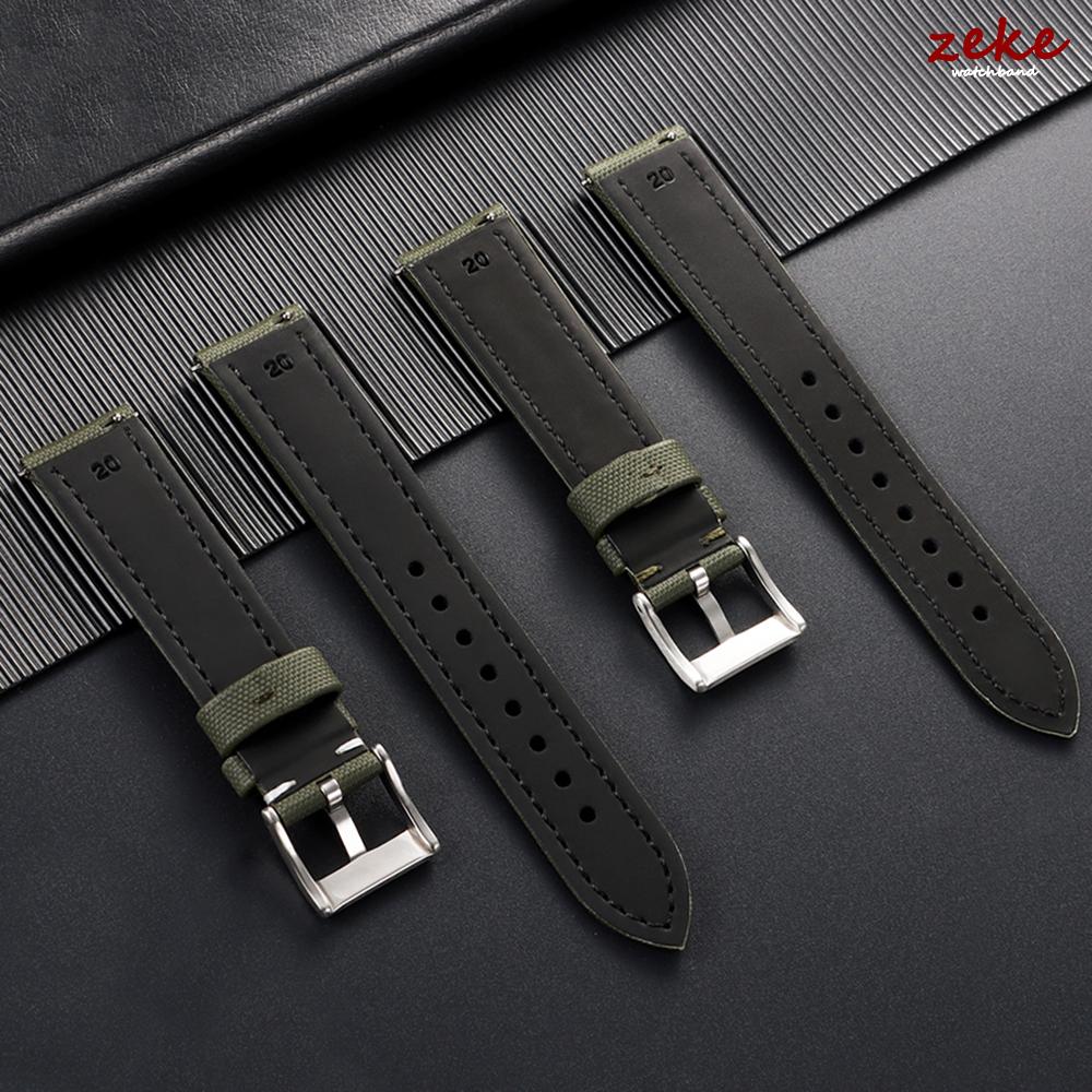 Wasserdichtes Segeltuch Uhrenarmband Nylon Canvas Armband 18/19/20/21/22mm für Omega für Blancpain Schnellverschluss Armband Armband Gürtel