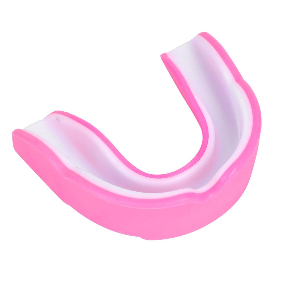 

Прочный взрослый каппа из ЭВА для защиты зубов, боксерский аксессуар для боя, розово-белый