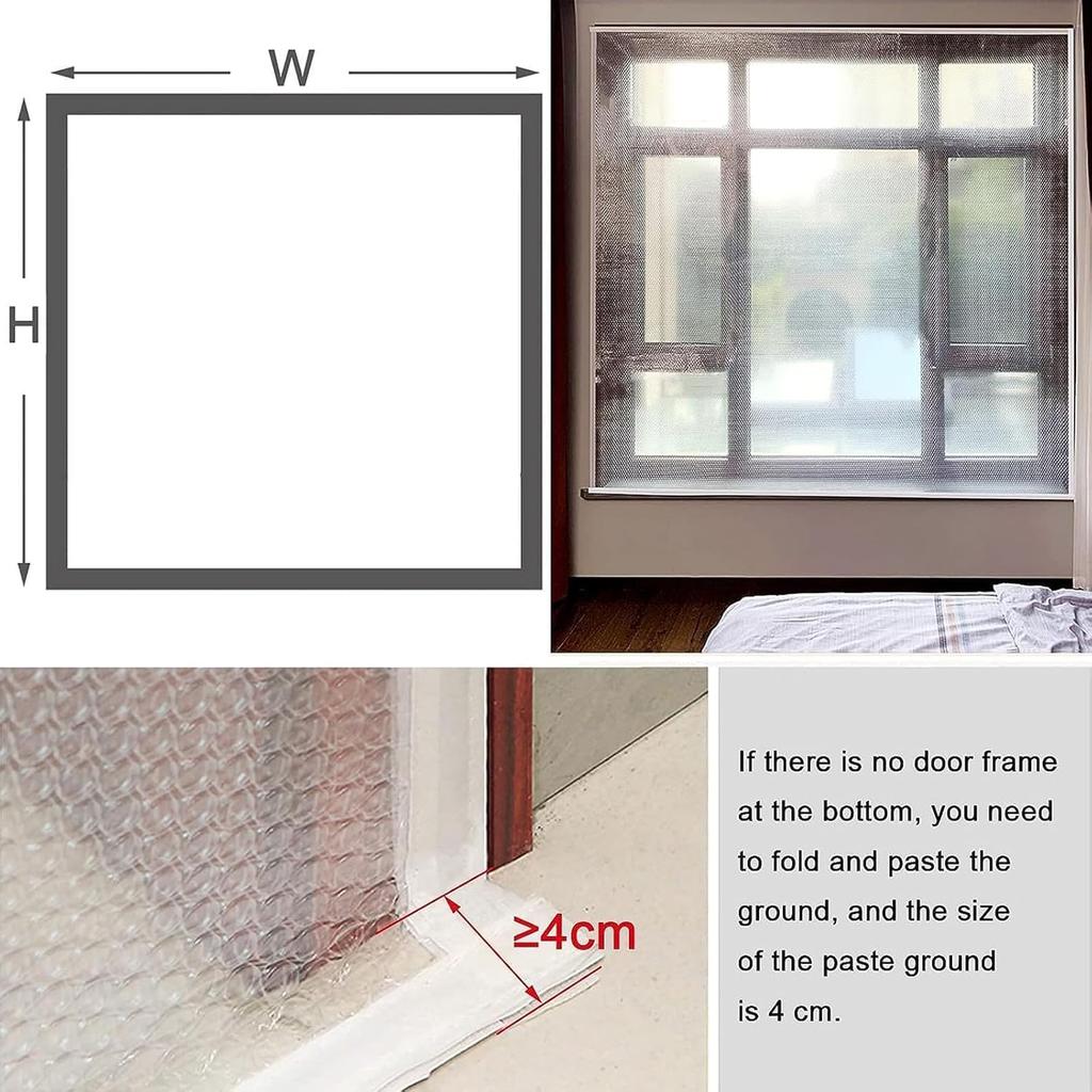 Weatherproofing Window Insulation Kit,Window Insulation Film for Winter,Window Thermal Cover Insulating Curtains,Waterproof,Windproof,Dust