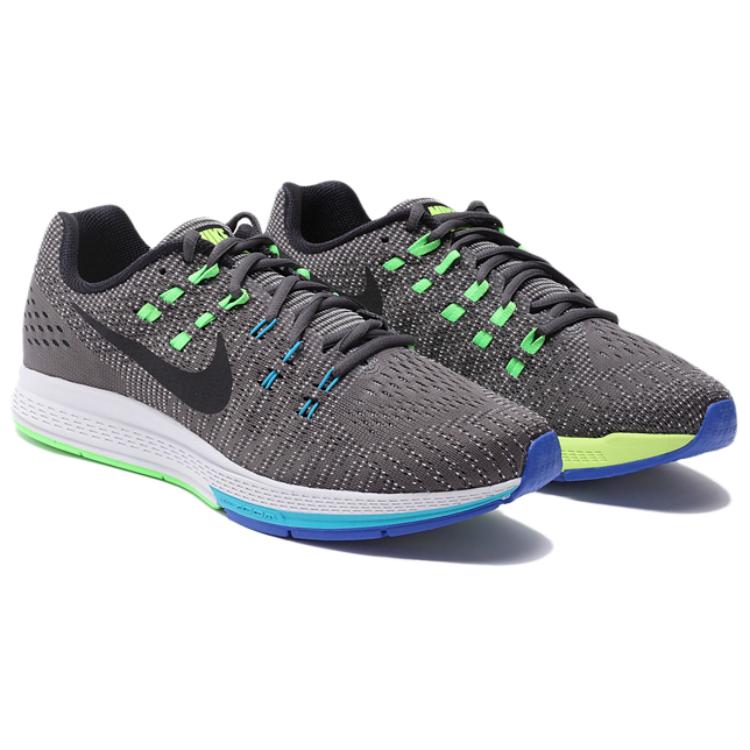 Nike Zoom Structure 19 Casual Stylish Shock Absorbing Durable Low Top Running Shoes Men Sneaker Black Green 806580-004