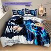 Cosmic Magic Fantasy Theme Printed 3pcs Bedding Set Soft Microfiber 1 Duvet Cover And 2 Pillowcases Home Bedroom Decor Xmas Gift Q1348