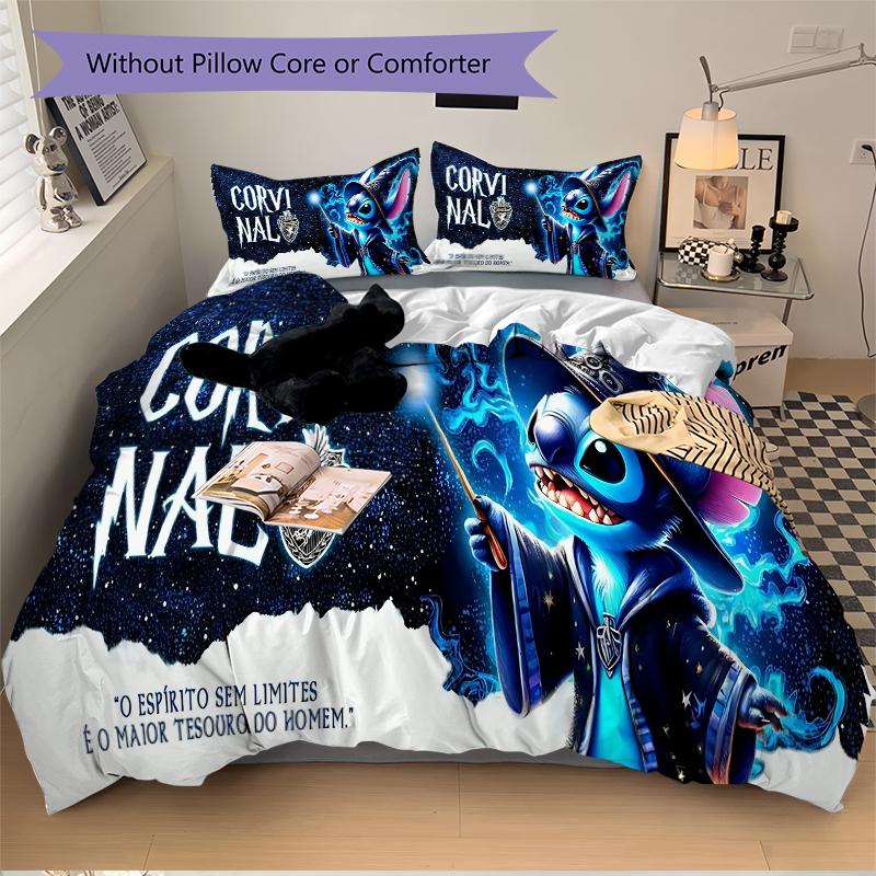 Cosmic Magic Fantasy Theme Printed 3pcs Bedding Set Soft Microfiber 1 Duvet Cover And 2 Pillowcases Home Bedroom Decor Xmas Gift Q1348