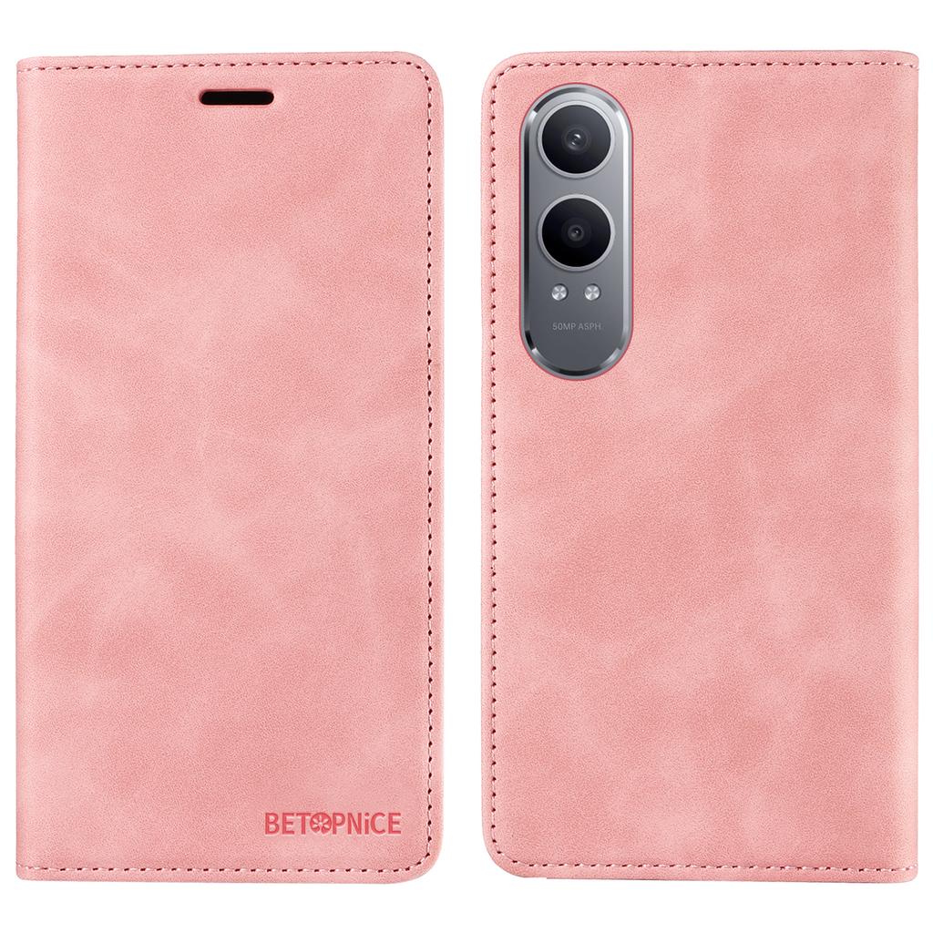 BETOPNICE 003 Dla OnePlus Nord CE4 Lite 5G/Oppo K12x 5G (Chiny) Skórzane etui na telefon portfel podstawka