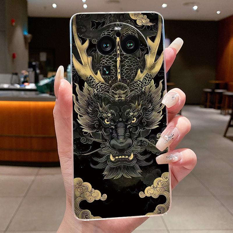 Casing For Oppo Find X6 Pro / X6 5G Luxury Dragon Cute Cool Boys Girls Transparent Soft TPU Phone Case Clear Silicone Back Cover