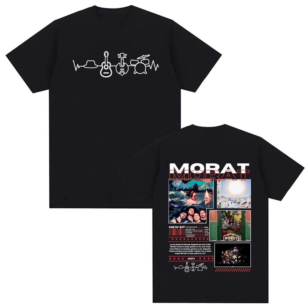 

Y2K Fashion Oversized TShirt Band Morat Asuntos Pendientes Album Tour New Products Print Cotton Retro Pop Casual T Shirt Unisex S