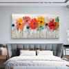 Abstrakta färgglada blomsterbilder Canvasmålning Posters och tryck Väggkonstbilder för vardagsrum Heminredning INGEN RAM