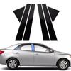 6Pcs Window Door Trim Panel Car Pillar Posts Stickers Exterior Column Decoration For Kia Forte K3 Cerato 2009 2010 2011 2012