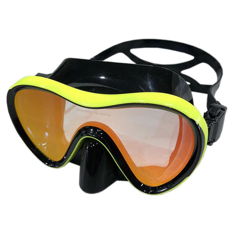 New blue symphony lens tempered glass diving mask