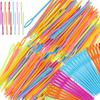80/160pcs 7cm Plastic Knitting Needles Smooth-Tip Safety Yarn Needles DIY Craft Tools Household Essential Knitting Accessories