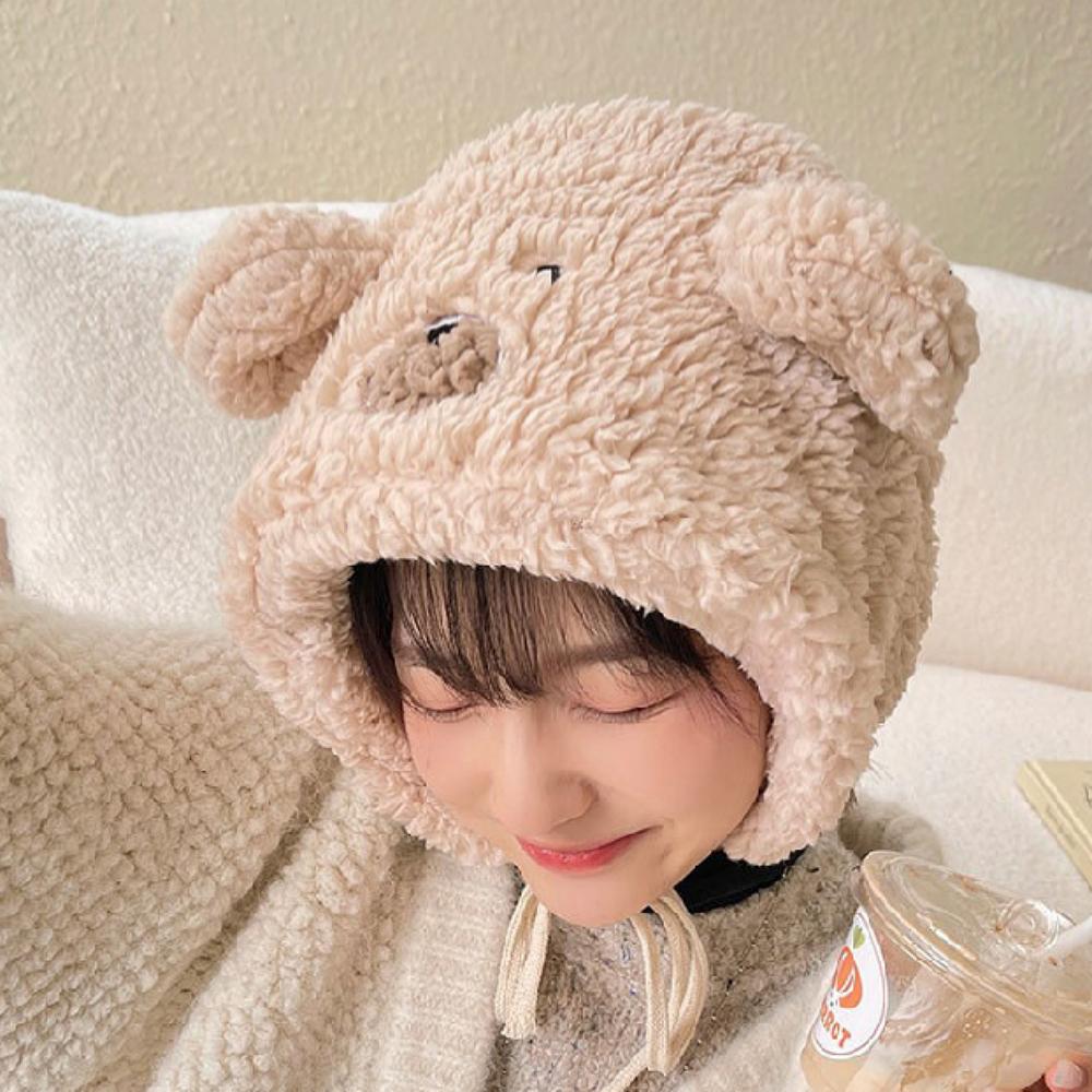 Vintermössa med teddyfleece-snodd för kvinna eller par