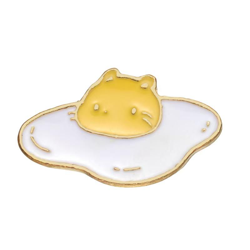 Creative Cartoon Ice Cream Brooch Pin - Cute Food & Flower Drip Oil Design