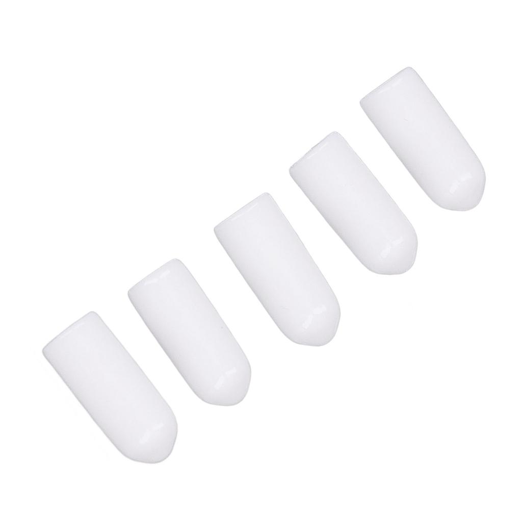 100 ST Skruvände Säkerhetskapsel Vit PVC Anti-Åldrande Flexibel Flamskyddande Ändskydd för Skydd 4,5mm 0,2in