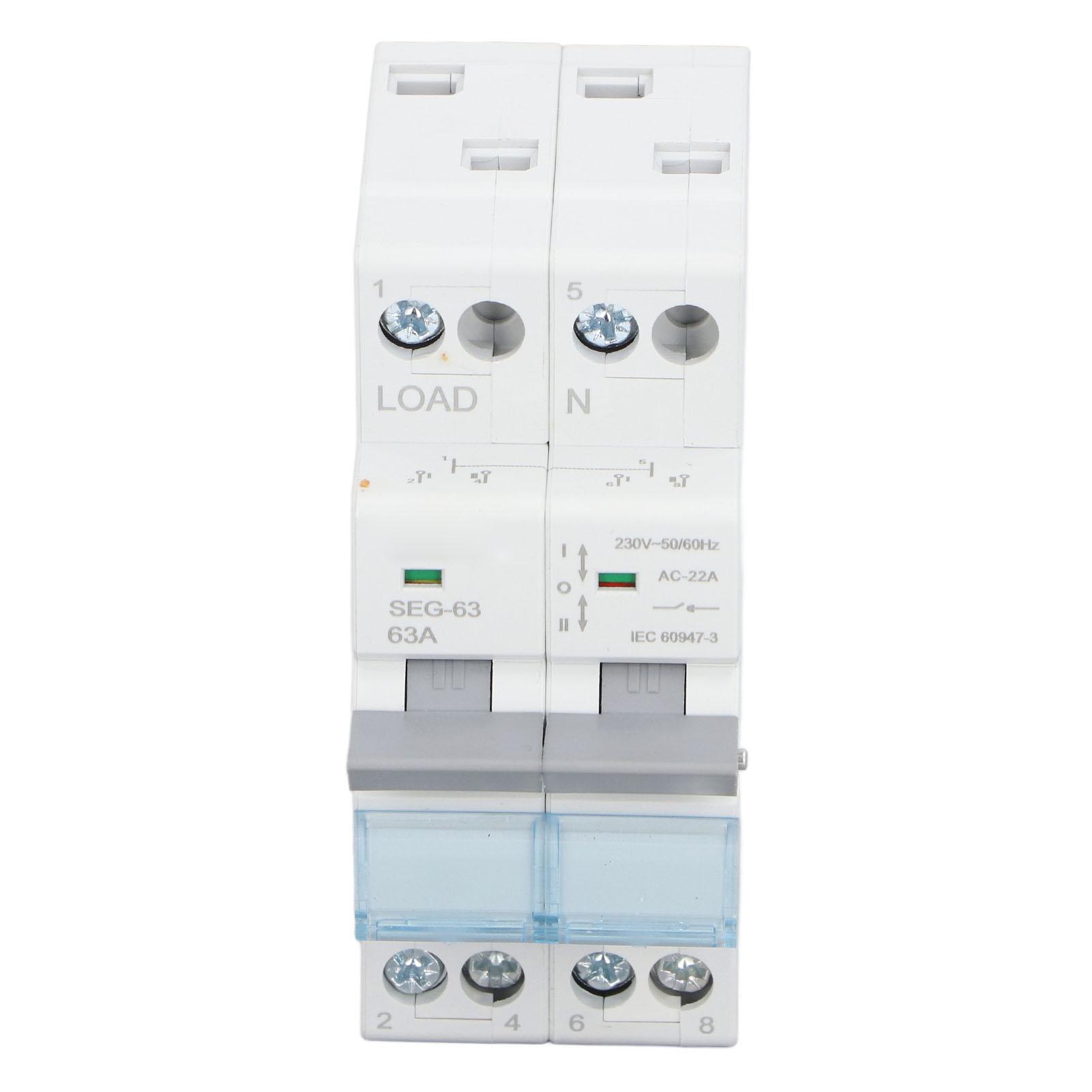 

Вимикач постійного струму 230В 63А 2P Подвійний вимикач для систем сонячної генерації електроенергії