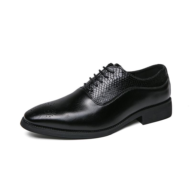 Men s Leather Patchwork Loafers - Large Size, Formal & Casual British Style Shoes 45