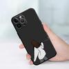 Minimalist Couple Matching Case For iPhone 17Air 16 15 14 13 12 11 Pro Max Plus Friends Cartoon Shockproof Soft TPU Back Cover
