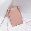 Mini Mobile Phone Bag With Back Side Clear Touching Screen Leather Bag