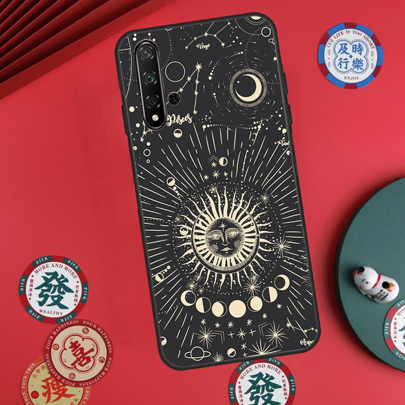 Witches Moon Witchy Mystery Totem For Huawei Nova Y73 Y72 Y61 Y91 Y90 Y70 Y60 12s 12i 11i 8i 9 10 SE P60 Pro P30 P40 Lite Case