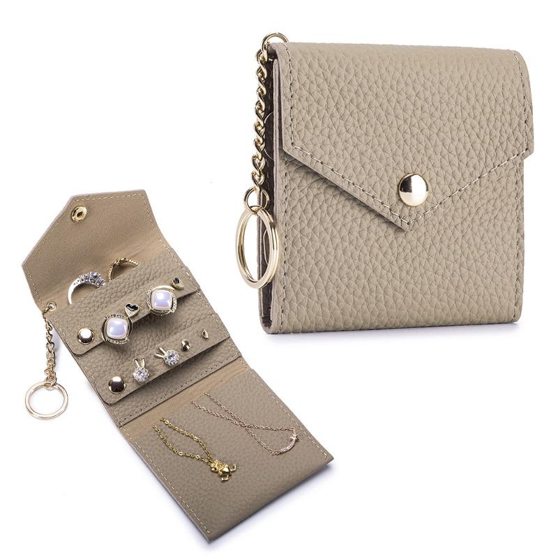 New Leather Light Luxury Multi-functional Jewelry Bag, Jewelry Storage Bag, Earrings, Portable Jewelry Bag