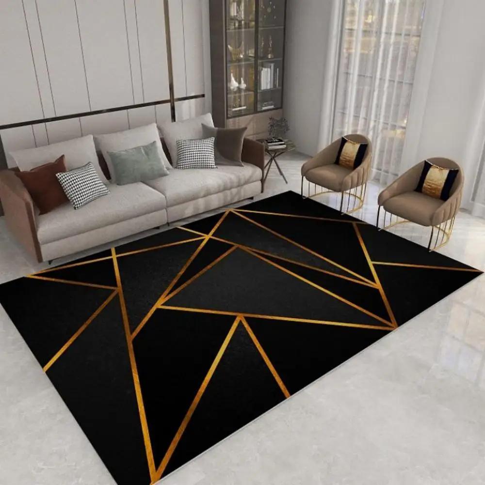 Nordic Geometric Minimalist Carpet For Home Decoration, Non-Slip And Dirt-Resistant Floor Mat For Living Room And Bedroom