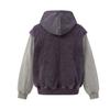 Mens Oversized Hooded Zip-Up Sweatshirt With Washed Vintage Look Cotton Blend Casual Streetwear