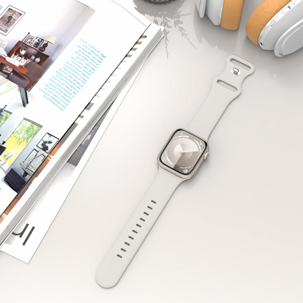 Silicone Strap For Apple Watch Band 44mm 45mm 41mm 40mm 49mm 42mm 38mm 46MM Sport Bracelet iWatch Series Ultra 2 SE 10 9 8 7 6 5