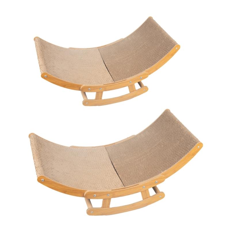 Cats Scratching Rocking Chair Claw Grinding Corrugated Scratcher Wear Resistant Cats Grinding Protecting Claw Lounger