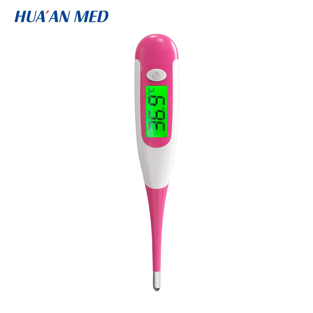 HUAAN Flexible Tip Jumbo Water Resistant Fast Reading Backlight Display Medical Clinical Pen-like Digital Baby Thermometer