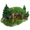 Aquarium Decoration Hobbit House Cave Fish Tank Ornament Cave Reptile Hole Shelter Ornament Rockery Landscaping Ornament