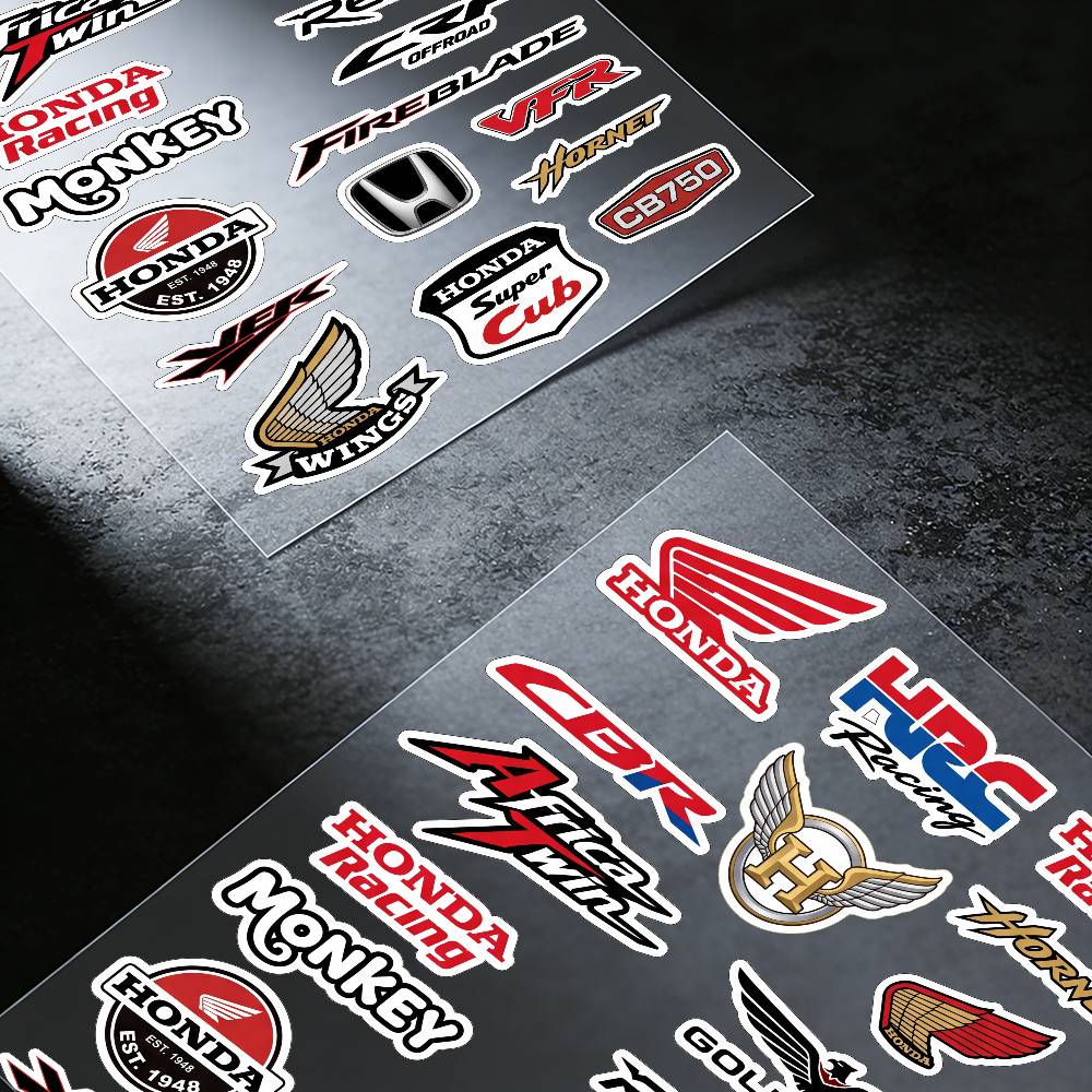 FOR HONDA HRC H WING Waterproof Reflective Motorbike Stickers Easy Peel Removable Decals for Motorcycle Car
