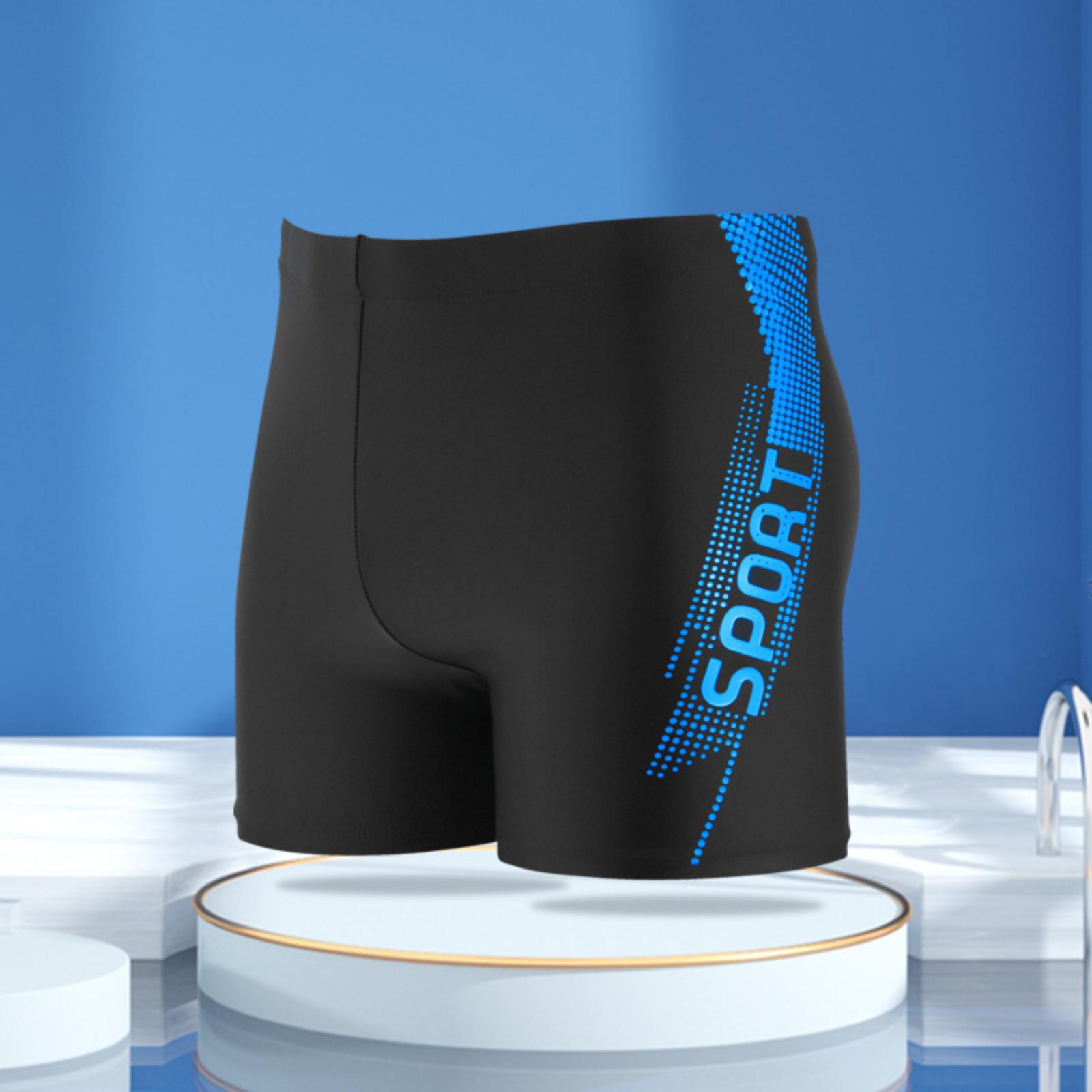 

Плавки-боксеры для взрослых, мужские плавки с высокой талией XL небесно-голубой