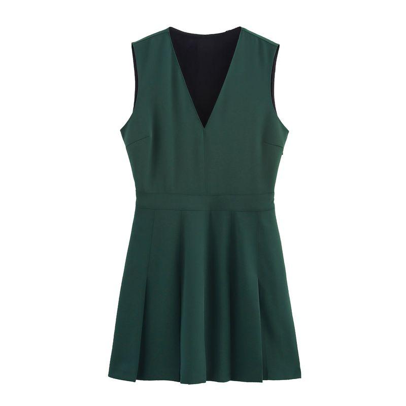 

Kaslead New Arrival Women s Clothing Fashion Style Fashion Silm Crepe Mini Dress 2852320 500 Green L