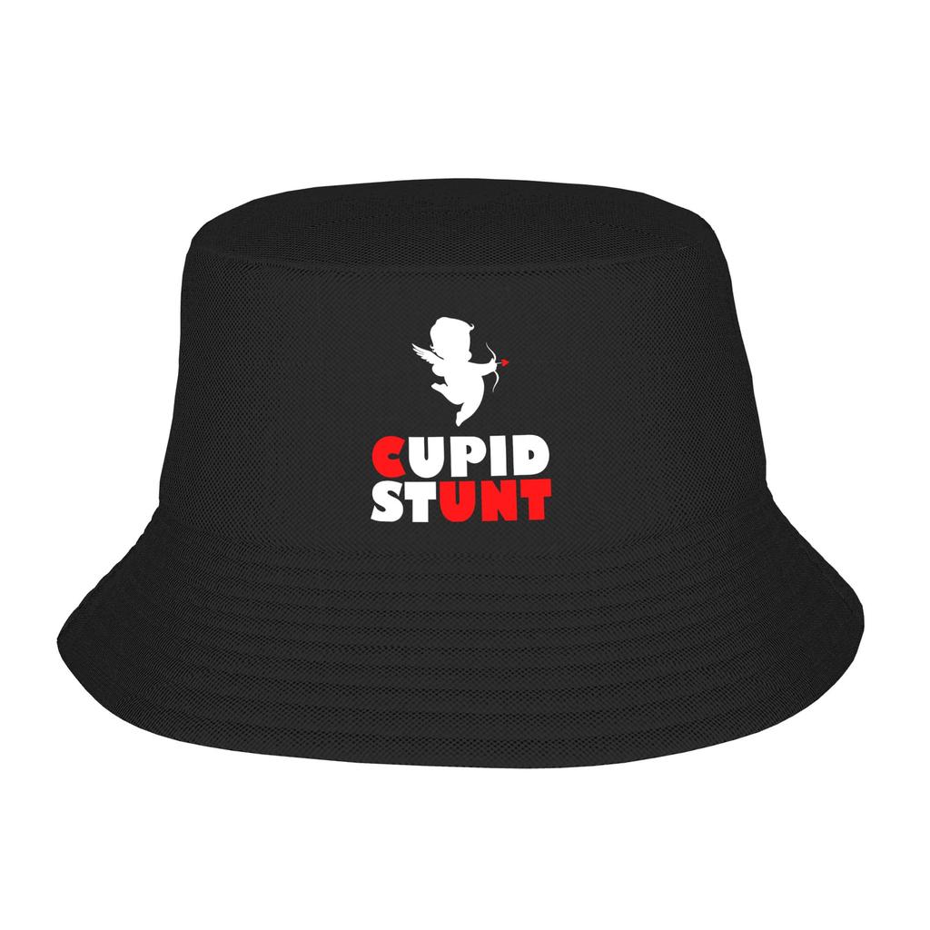 Cupid Stunt Funny Sarcastic  Bucket Hat For Men Women  Fisherman Hats Trendy Hunting Caps Personality Outdoor Pattern Sun Hats
