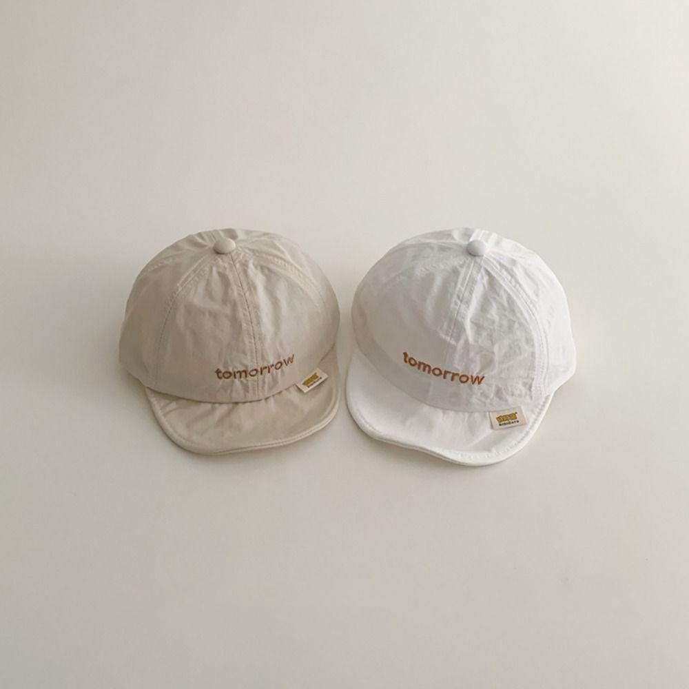 Soft Letter Baseball Cap Summer Children Visors Cap New Baby Peaked Hat  Boys Girls
