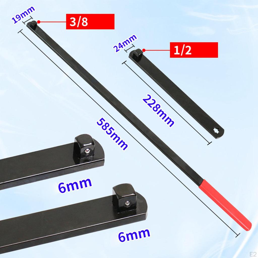 8 Stück Riemenspanner Werkzeug Schlüssel Set mit Verlängerungsstange Vielseitig Professionell für Umlenkrolle
