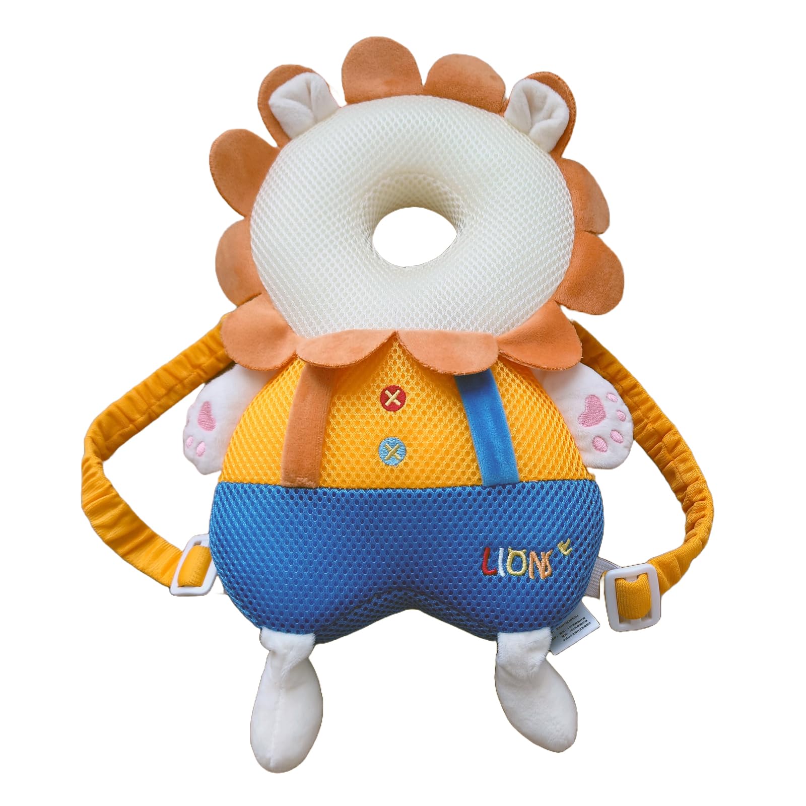 

Caravan Fall Prevention Baby Backpack with Shock Absorption Adjustable Cute Baby Head Suitable for Ages 6 Months to 2 Years Percy s Cushion,