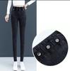 Warm Skinny Denim Pants Winter Plus Velvet Stretch Pencil Jeans Women Big Size 34 Vintage Slim Thicken Jean High Waist Leggings
