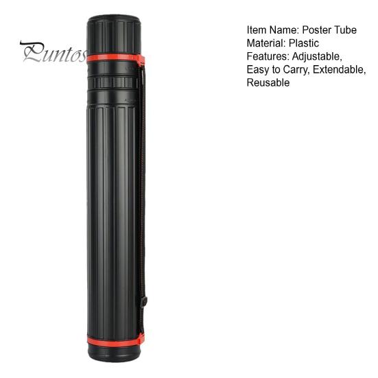 Protective Poster Sleeve Tube Storage Holder with Shoulder Strap Versatile Document Protector Capacity Extendable Blueprint Drafting Water-resistant