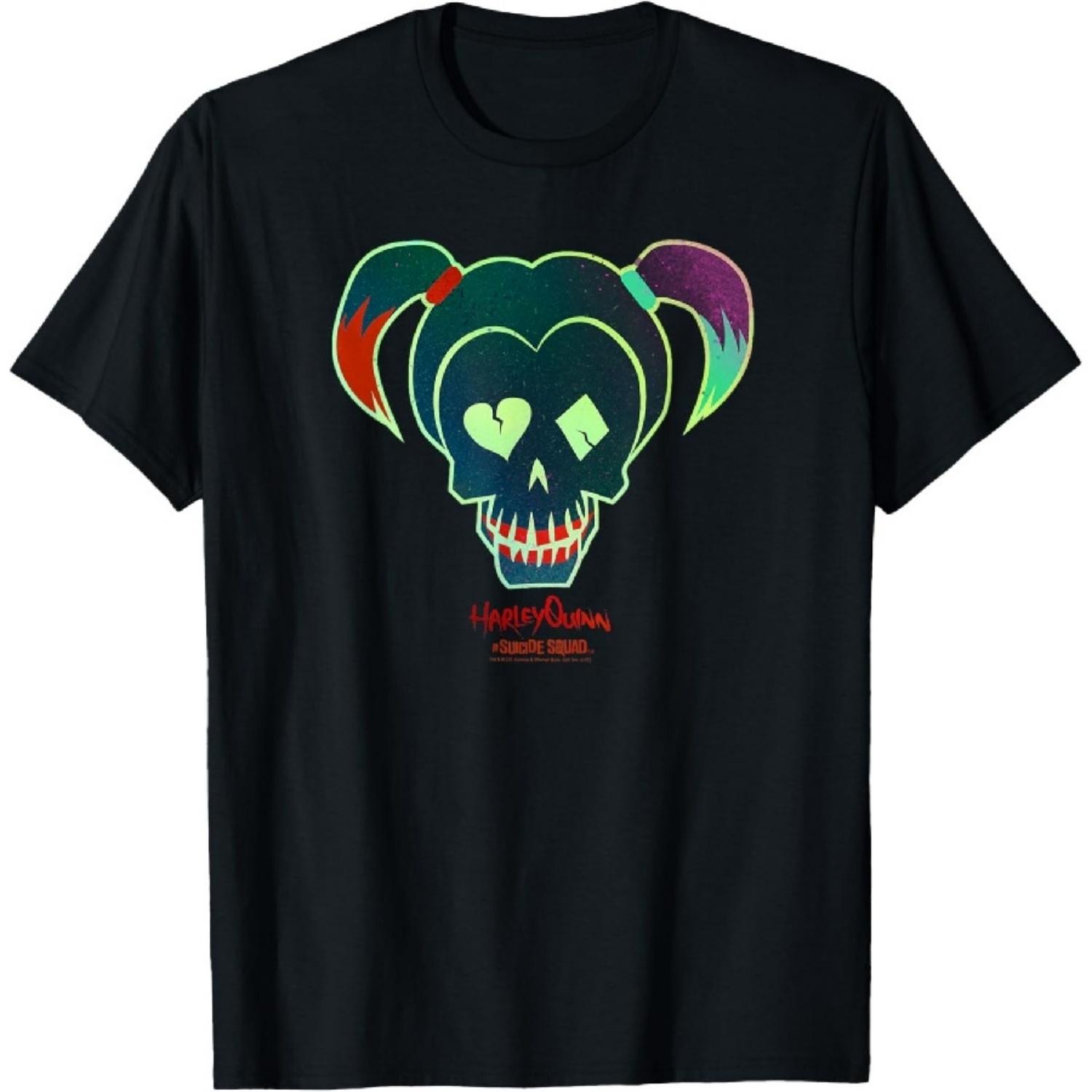 Футболка Suicide Squad Harley Quinn Skull XXXXXL чёрный