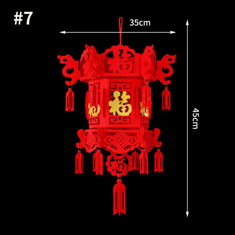 2026 Spring Festival Hanging Ornament The Year of Horse Chinese New Year Decoraitons 2026 Wall Hanging Lanterns Decor