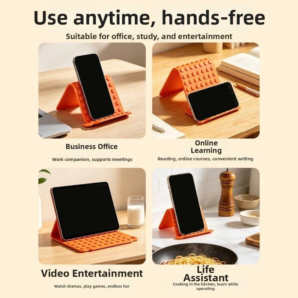Flexible Silicone Phone Holder Bendable Smartphones Support Bracket for Mobile Phone Tablets