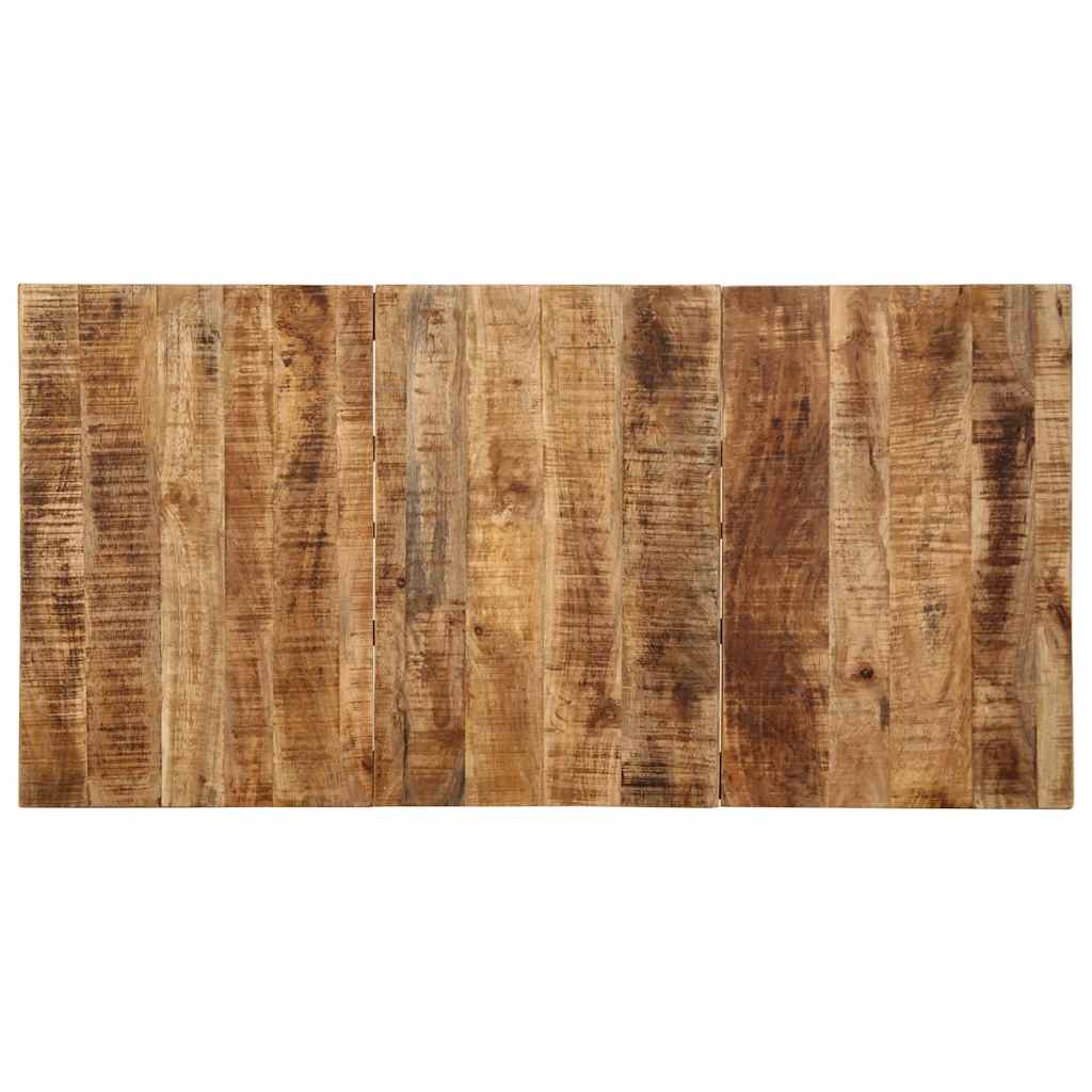 Dining Table 140 X 70 X 75 Cm Rough Solid Mango Wood