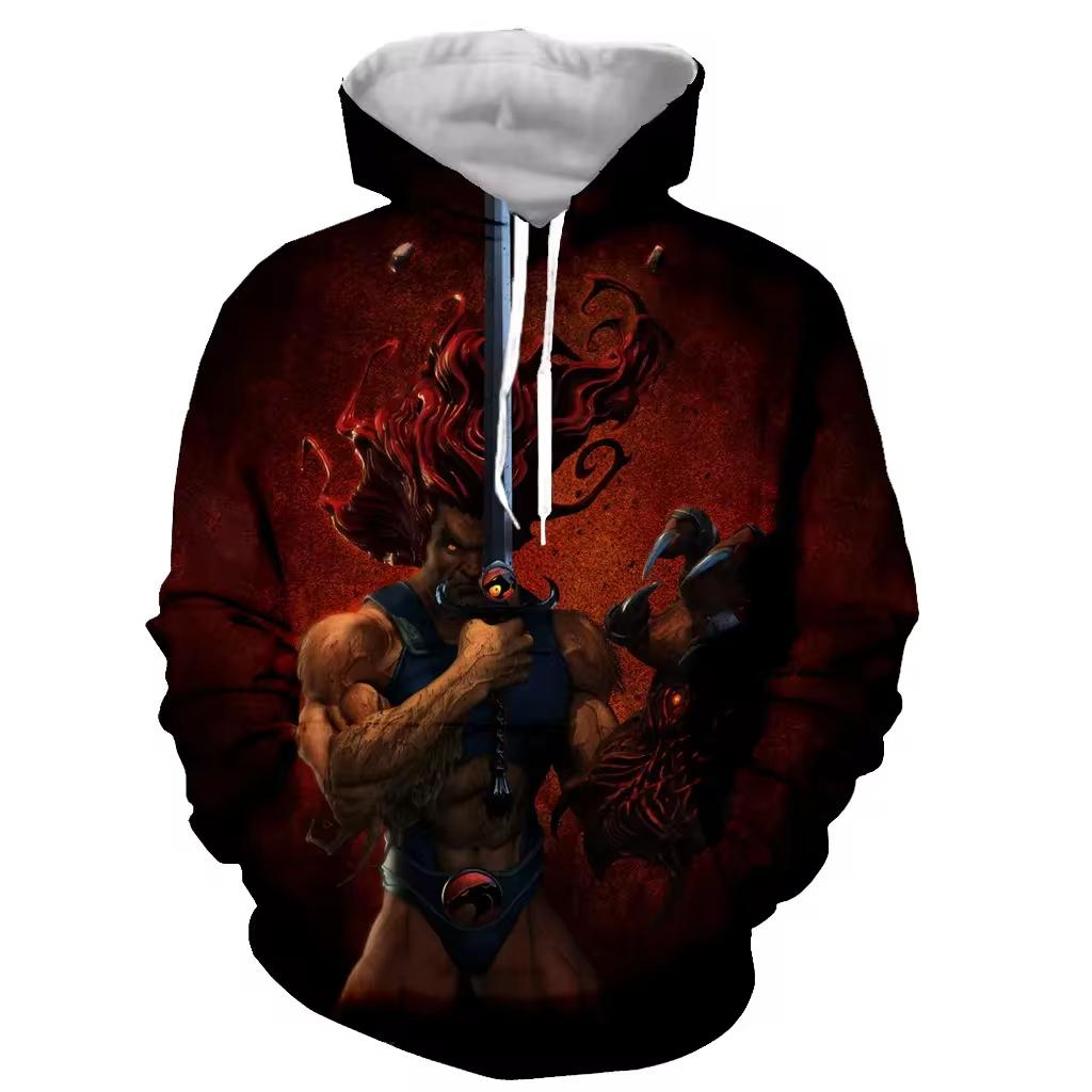 Thundercats Sweetshirt 3D Print Hoodie Men/women Long Sleeve Fashion Hooded Men Fashion Kids Hoodie Y2K Unisex Clothing