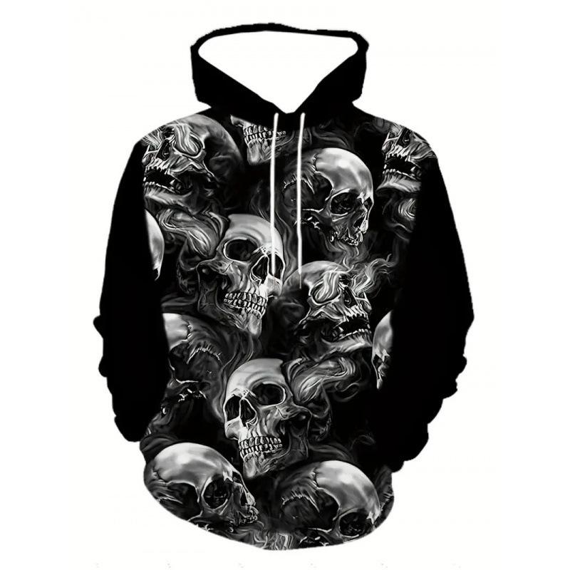 2025 Men's Autumn/Winter Bestseller Halloween 3D Print Hooded Sweatshirt