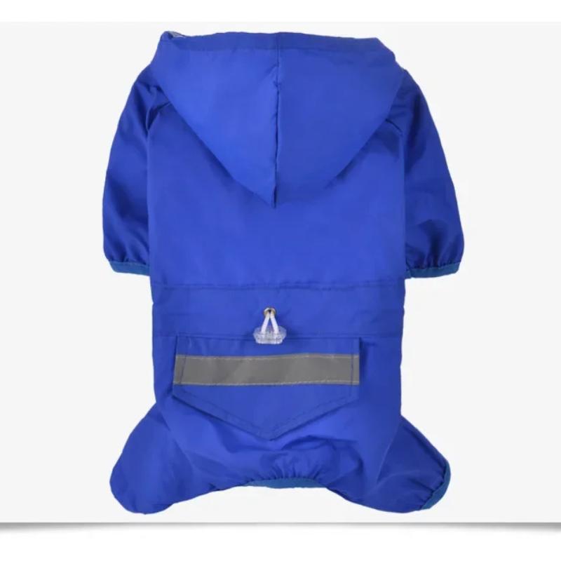 Pet Dog Raincoat Hooded Jumpsuit Waterproof Dog Clothes Puppy Small Dog Rain Coat Jacket Raincoat