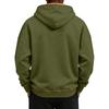 Men's Casual Hooded Sweatshirt with Multiple Pockets Long Sleeve Pullover