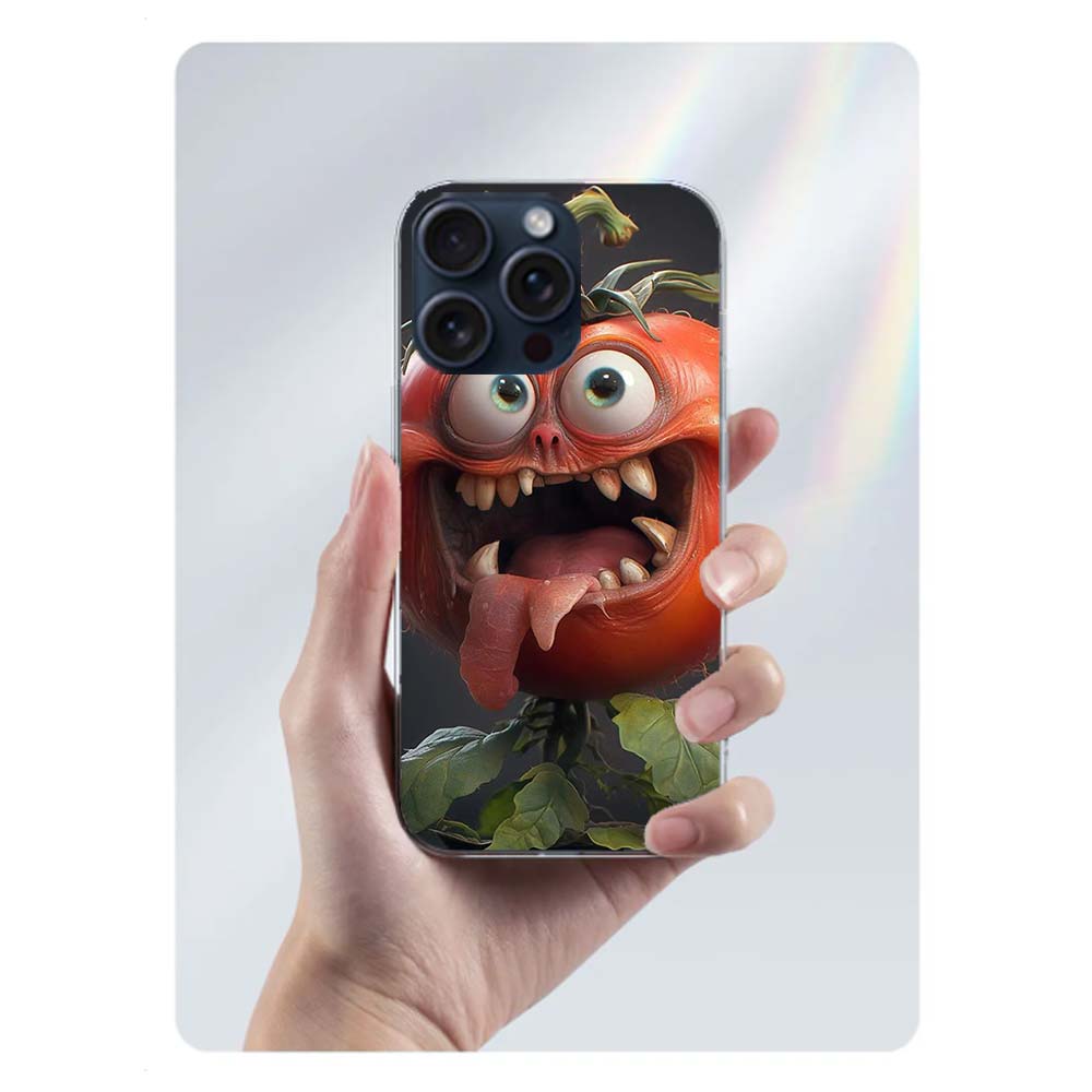 

Angry Tomatoes Clear Phone Case For Iphone 17 Air 16 Pro Max 15 Pro 14 Plus 17E 16E 11 13 12 Mini Cover Cases Fundas Cell TPU Ca iPhone 17 Air